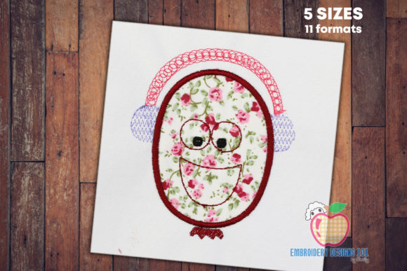 Cartoon Kiwi Listening to Music Embroidery Review