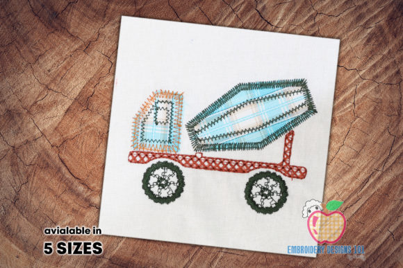 Cement Mixer Truck Embroidery Review