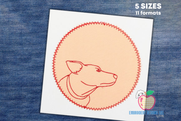 Jack Russell Dog Circle Embroidery Review