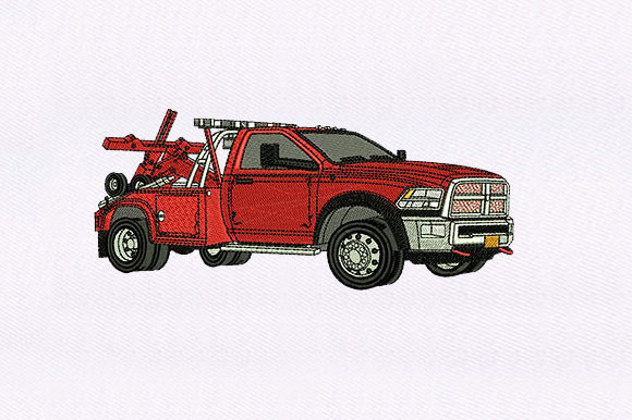 Red Pickup Truck Embroidery Design Review